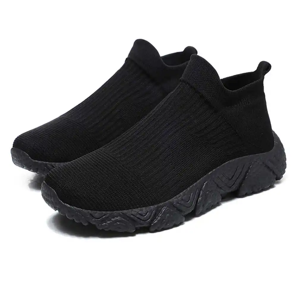 41-42 Number 40 Black And White Shoes Woven Sneakers Casual Women's Luxury Boots Sports Shoess High End Krasovki Luxury