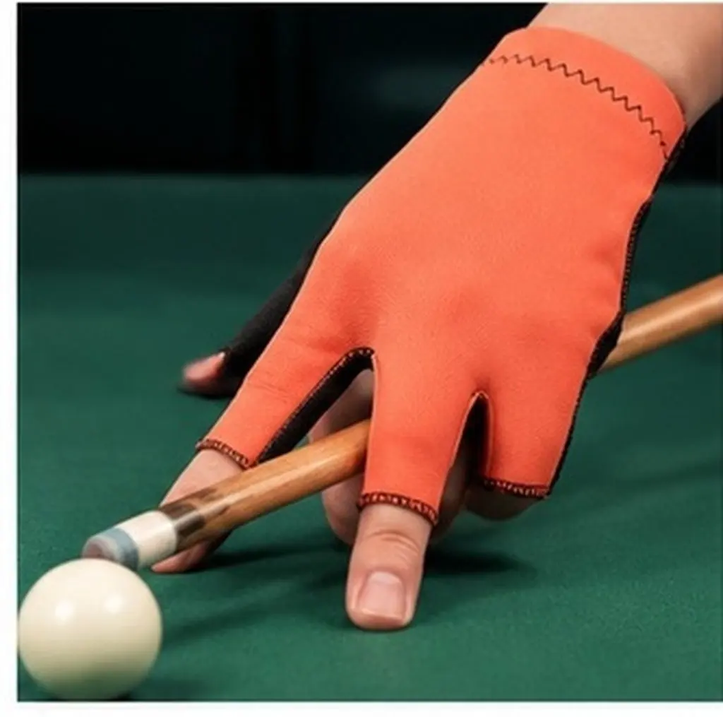 1Pair Comfortable Pool Gloves Breathable Supple Billiard Gloves for Sweaty Hands Nonskid Elastic Wear-Resistant Table Game