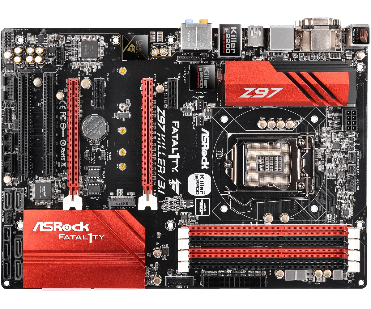 

ASRock Fatal1ty Z97 KILLER/3.1 Motherboard Intel Z97 LGA 1150 DDR3 32GB support i7-4790 4770 4460 4570 4350 4570 cpu ATX used