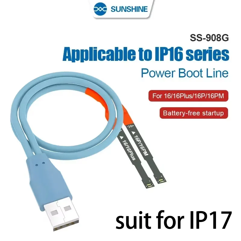 SUNSHINE SS-908H Cavo di avvio di alimentazione Avvio senza batteria Avviamento stabile senza danni per alimentatore dedicato serie IP16/17