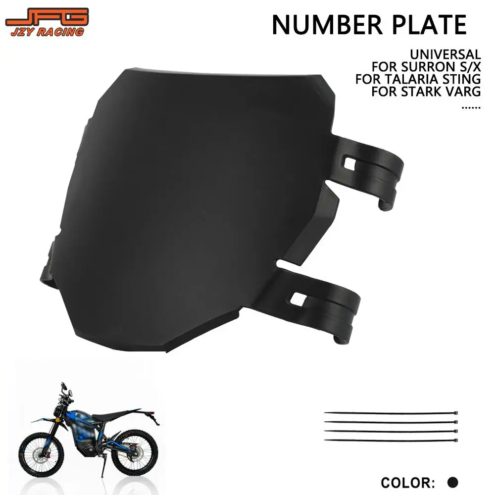 Universal Number Plate License Registration Plate For Surron S X Motorcycles Accessories For Talaria Sting Stark Varg E-Bike