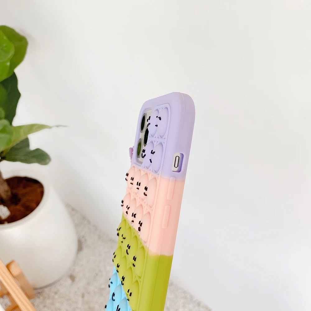 غطاء سيليكون لتخفيف الفقاعات لعبة Fidgit لسامسونج ، غالاكسي S9 ، S20 ، S21 ، FE ، نوت 9 ، 10 برو ، 20 بلس ، الترا ، 5 غ #6