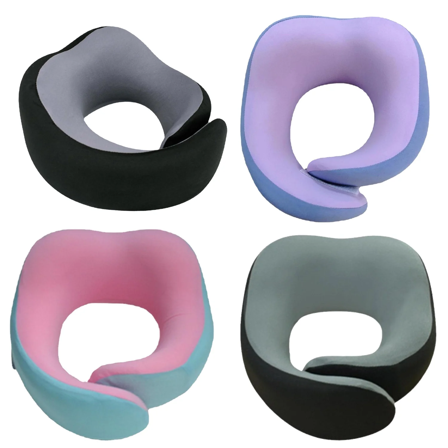 

Memory Foam U-Pillow - Ergonomic Neck Support, Ultra-Comfort, Washable Cover - Perfect for Airplane, Car, Camping - Long Flight