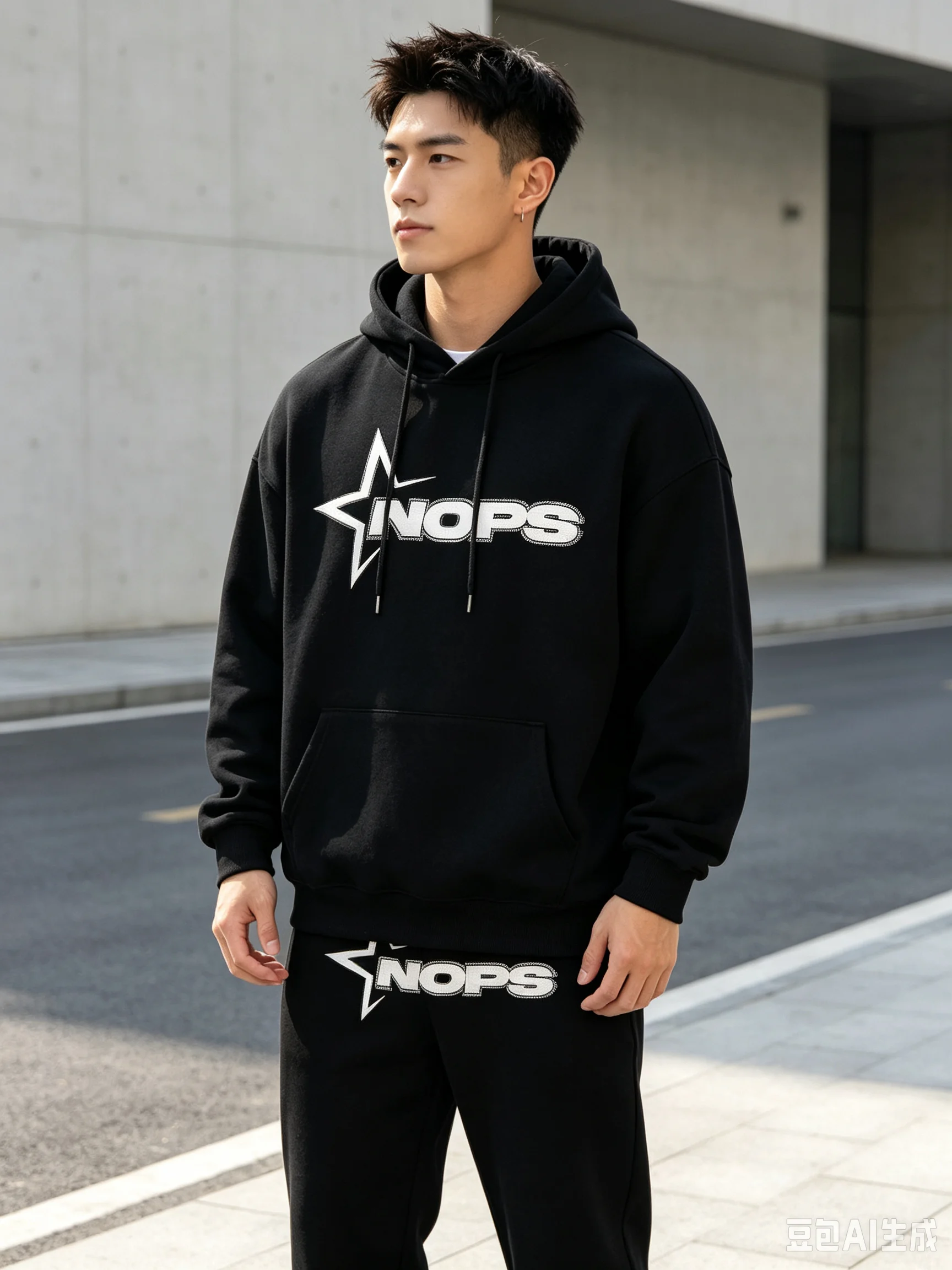 Men'S Winter Fashion - Nofs Tracksuit Sets for Men Sweatshirt