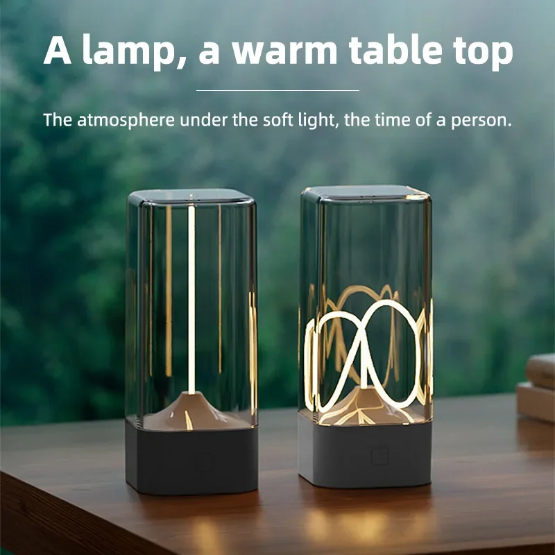 Cordless Portable LED Table Lamps 3 Brightness Levels Magnetic Light Rechargeable Camping Ambient Lighting Bedroom Bedside Decor