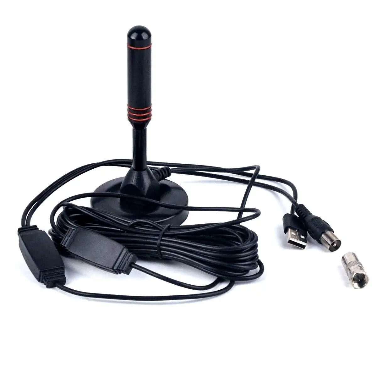 Enhanced High-Definition Digital Tv Ground Wave Antenna with 5m Cable Length, Suitable for Both Indoor and Outdoor Use, No Network Required, Free Signal for Home Use