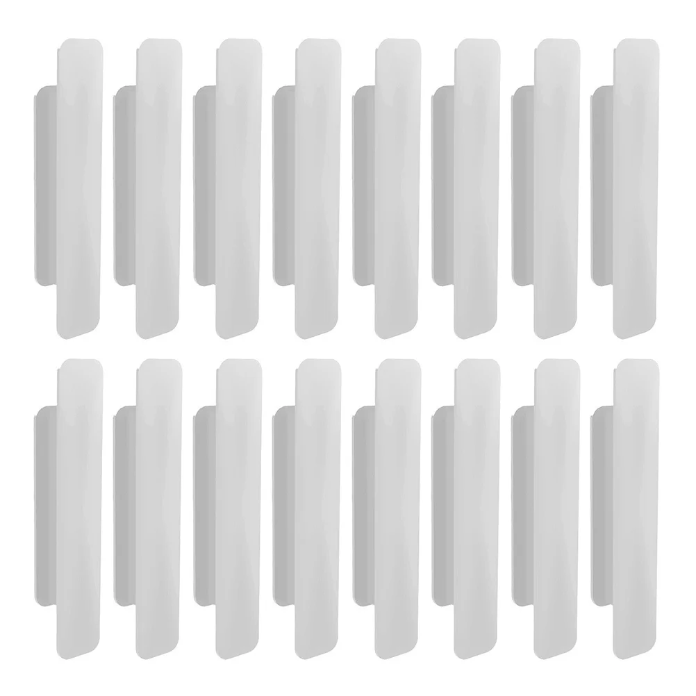 8 أزواج من المقابض اللاصقة لسحب الباب البلاستيكي للأبواب المنزلقة لا يتطلب لكمة مقبض قبضة ناعم للخارج الداخلي #4