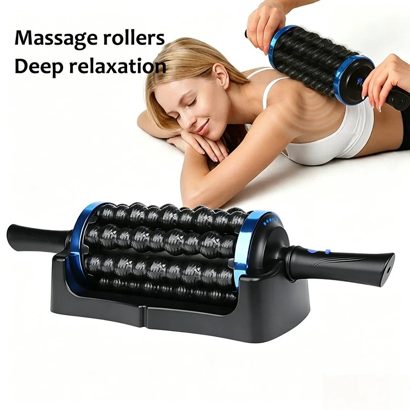 Professional Electric Massage Roller Multifunctional Powerful Bionic Portable Full Body Massager Relaxation Treatment Equipment