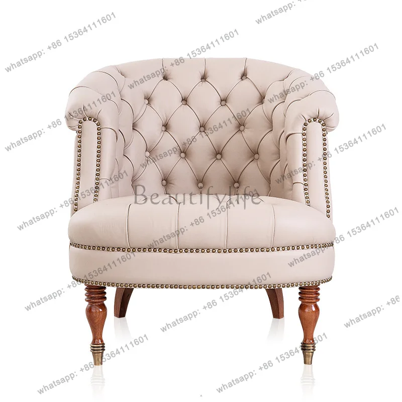 

Европейское кресло-софа из красного дерева с французской резьбой для гостиной и спальни, мебель для отдыха