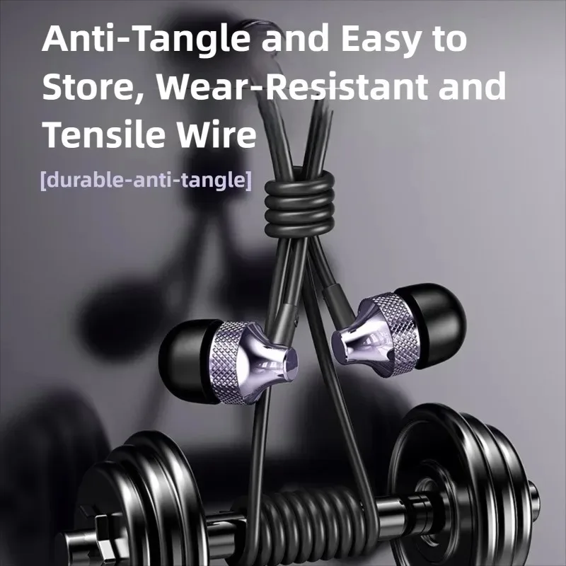 Mini Portable Type‑C /3.5mm Wired In‑Ear Earbuds HiFi Dolby Audio Surround Sound Headphones for Phones and Music Players