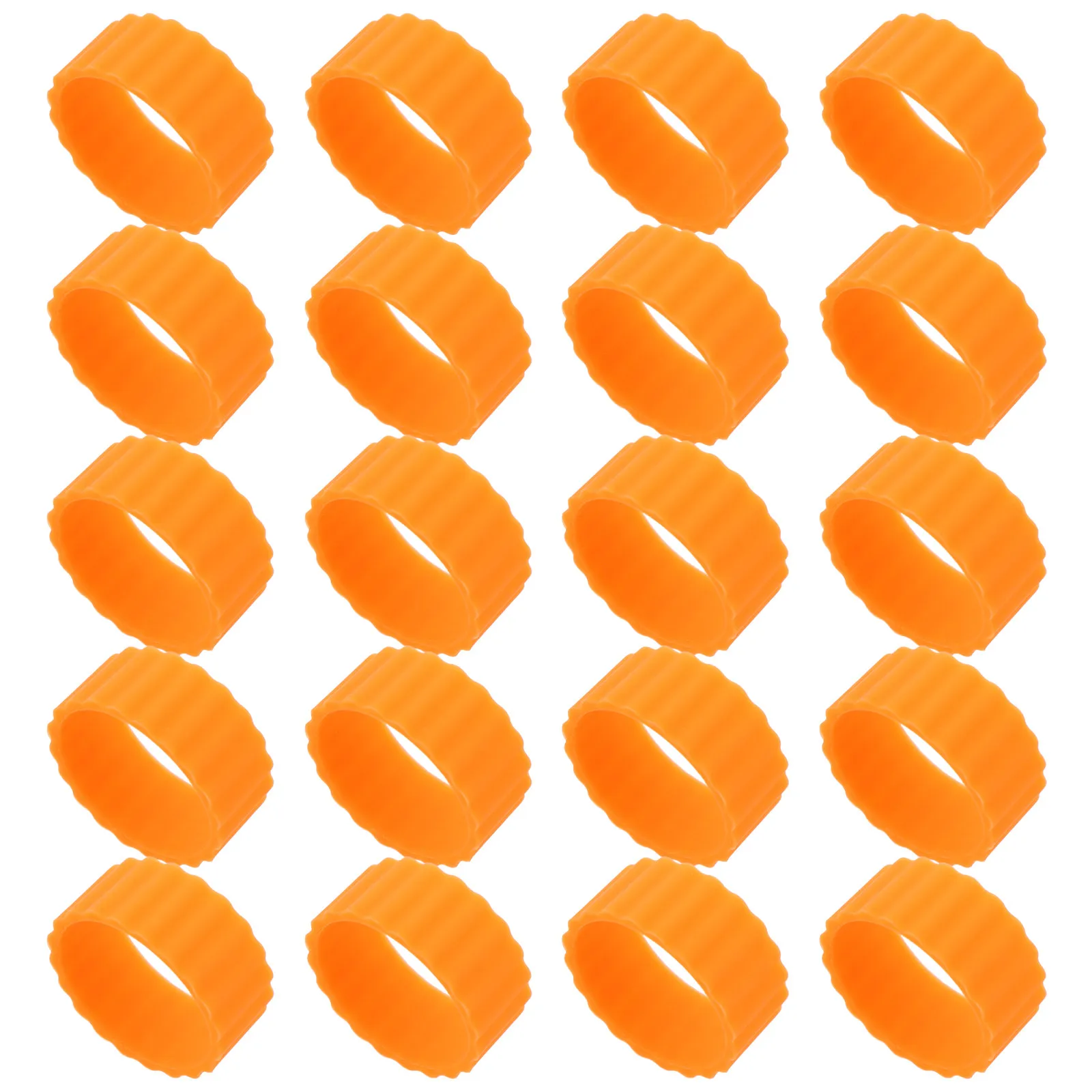 20Pcs Silicone Hugger Grips for Taper Candles 0.75 Inch Base Stabilizer Rings Upright Burning Banquet Outdoor Party Home