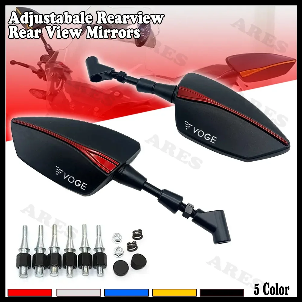 

Motorcycle Adjustabale Side Rearview Mirrors Universal Rearview For Loncin VOGE 650DS 500DS 650 500 DS Loncin 650DS