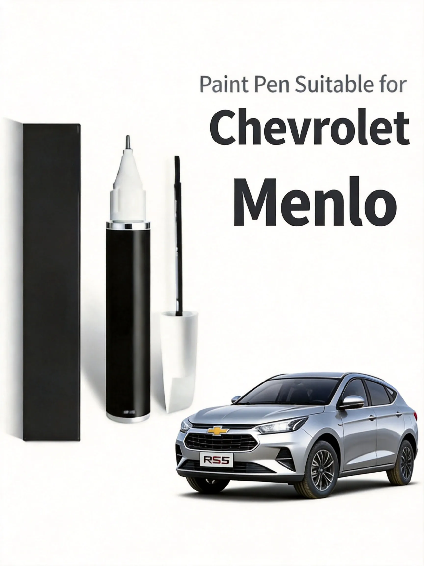 Compatible Touch Up Paint Pen for Chevrolet Menlo Car Scratch Repair Remover Paint Fixer Red DIY Paint Care