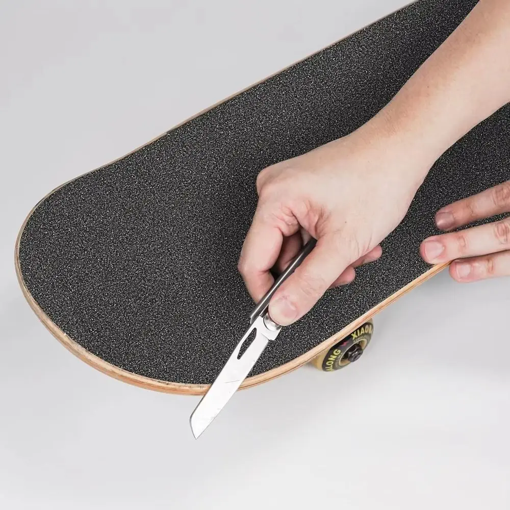 

81x21cm Skateboard Sandpaper Waterproof Self-Adhesive Skateboard Anti-slip Stickers Bubble Free Wear-Resistant