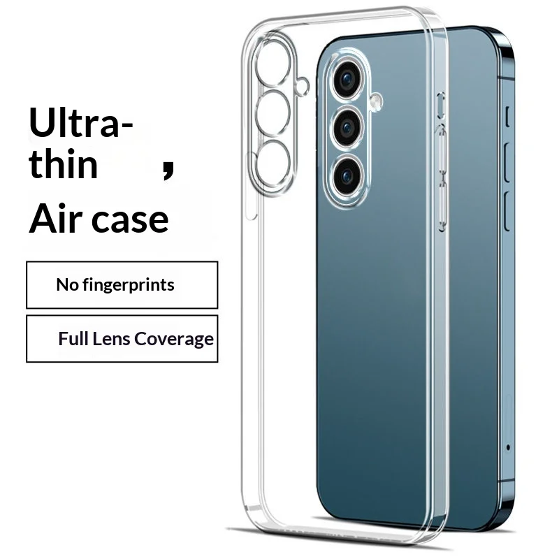 Flexible Durable Phone Cases for Samsung S26 Edge Pro Plus Ultra SamsungS26 Clear TPU Covers Soft Transparent Shockproof Shield