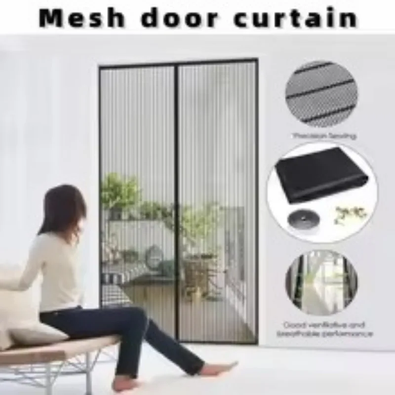

Customiz Door Curtain Proof Magnetic Screen Door Summer Window Curtain Bedroom High End Partition Encrypted Mesh Home Decor