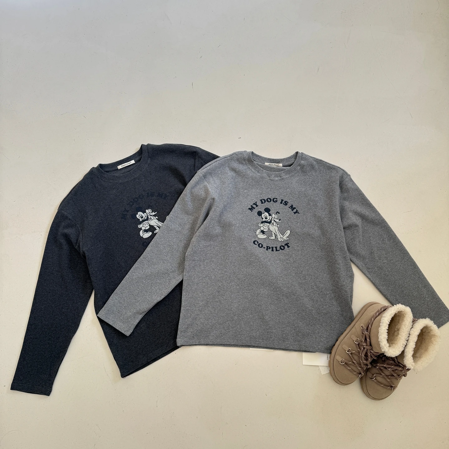 

Женская футболка оверсайз Rose Sister для ранней весны, хлопковая, с мультяшным принтом, повседневная, свободного кроя, с длинным рукавом...