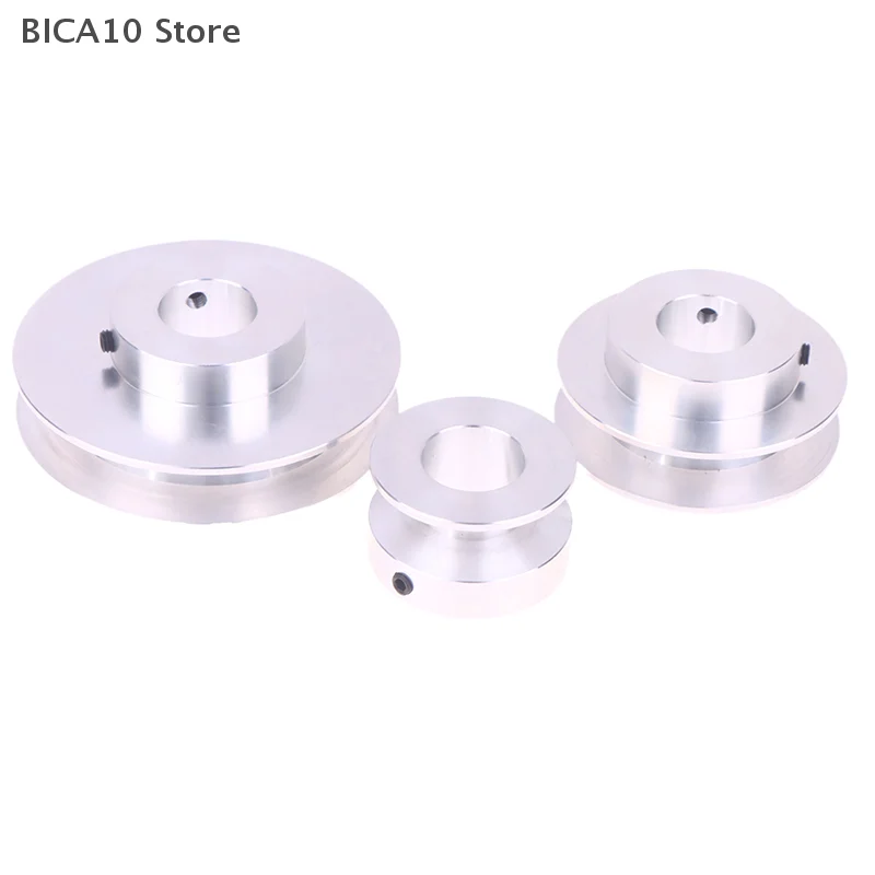 Puleggia per cinghia a V in lega di alluminio a scanalatura singola, dimensioni 40 mm 60 mm 80 mm, articolo di alta qualità di tipo A
