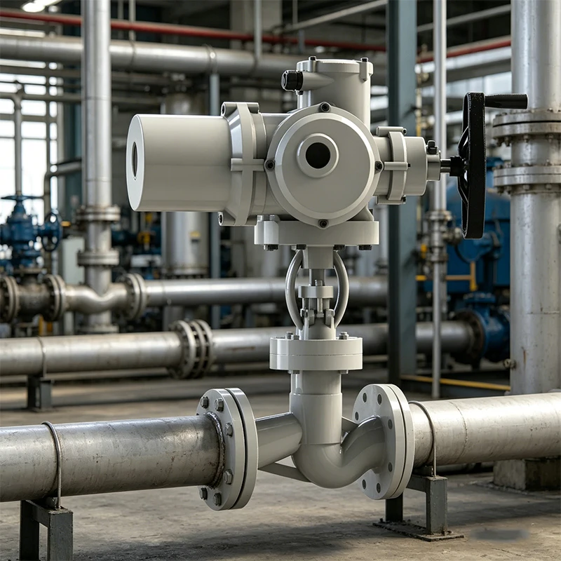 360-Degree multi-angle rotating electric valve actuator IP67 waterproof and dustproof, suitable for power plant water treatment