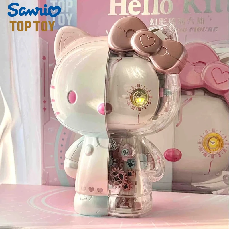 

TOPTOY Sanrio Hello Kitty Colorful Glass Large Cartoon Handmade Assembled Toy Building Blocks Desktop Ornament Holiday Gift