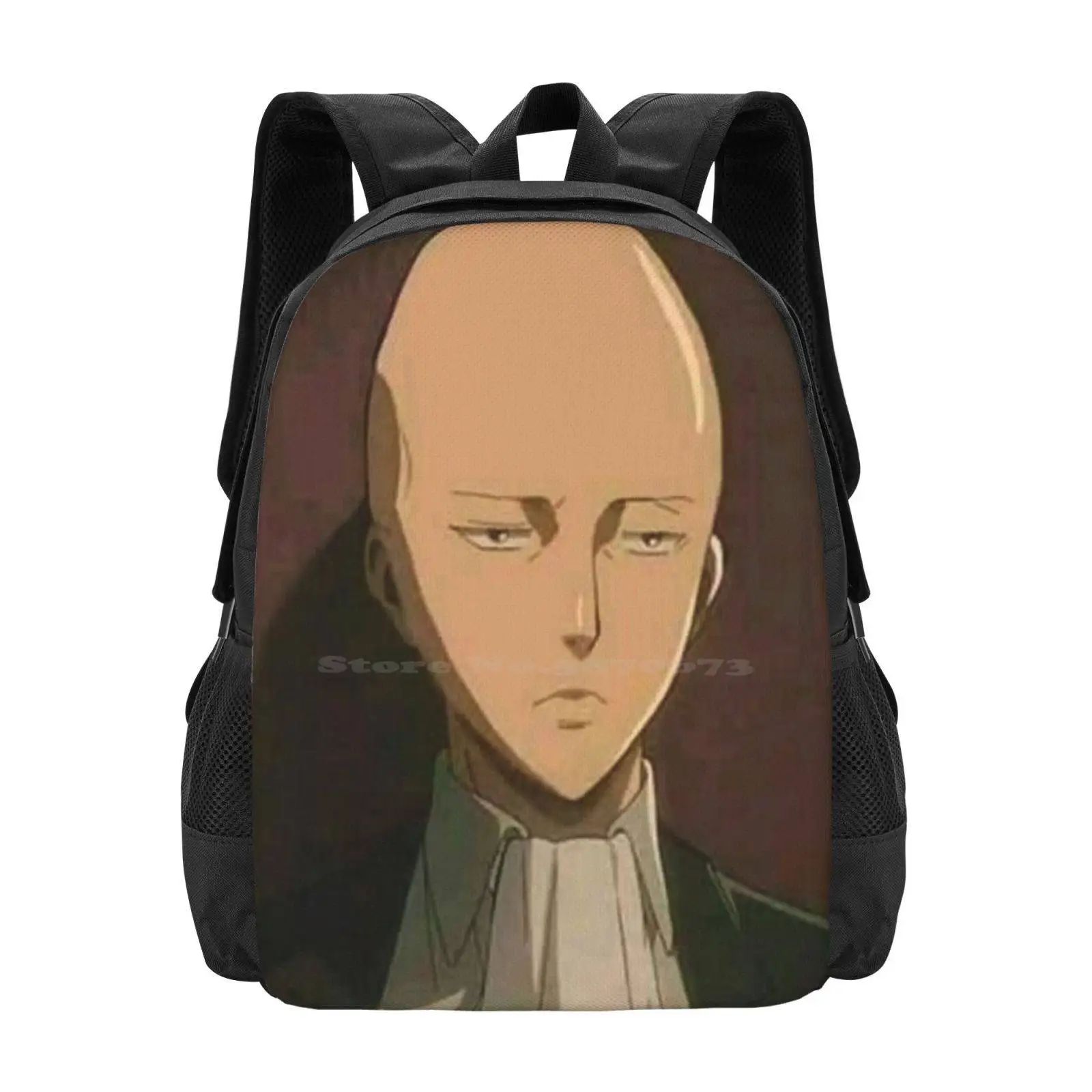 

Bald Levi 3D Print Design Backpack Student Bag Bald Levi Clean Levi Cleaning Levi Levi Meme Levi Funny Attack On Titan Manga