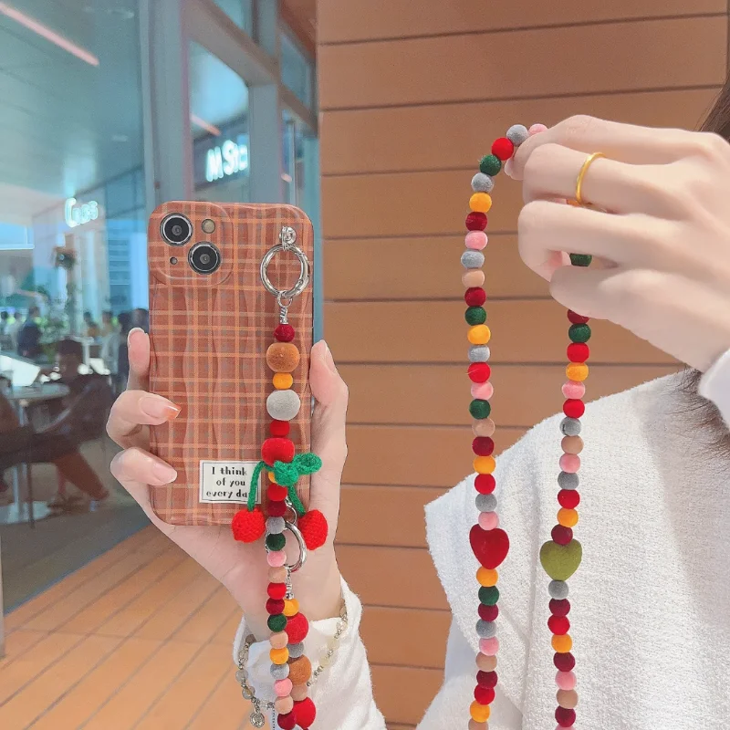 紛失防止チェーン付き携帯電話ストラップ、ぬいぐるみ吊り下げストラップ、バッグチェーン、クロスボディビーズストラップ、クロスボディストラップ、バックバッグロープ