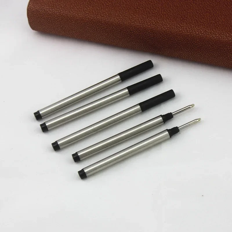 10 pz/lotto Rollerball Ricariche 0.5mm Inchiostro Nero Penna Roller Ricariche Refill Standard 8.3 cm