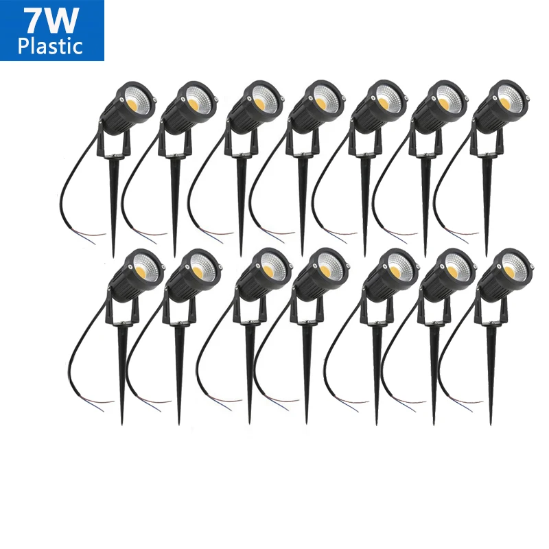 Outdoor IP65 LED lampa ogrodowa 5W 10W kolec lampa krajobrazowa DC12V ścieżka żarówka ciepła biała zielona lampy punktowe 220 v110v