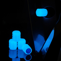 4Pcs Luminous Car Tire Valve Caps For Skoda Octavia A5 A7 5E 1Z NX Fabia 5J NJ Superb Fluorescent Wheel Tyre Covers Accessories