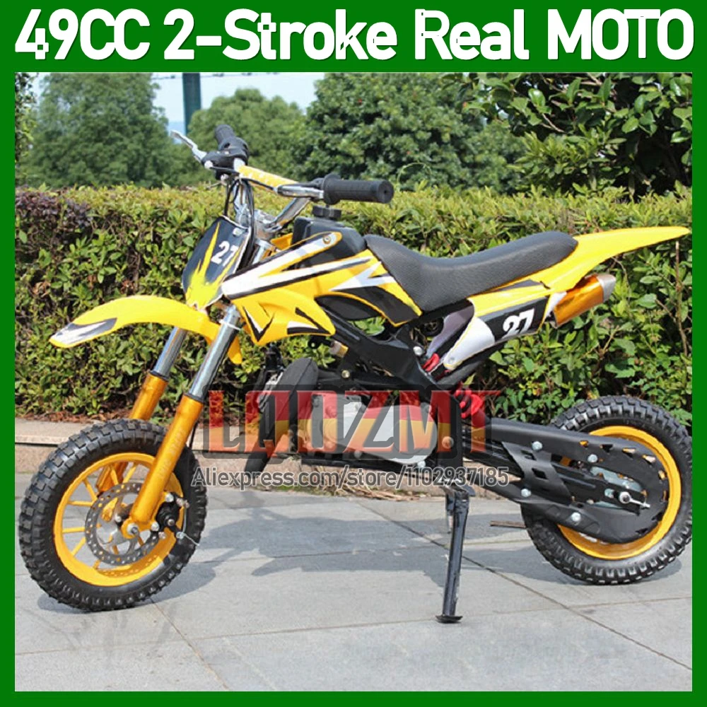 49CC Dirt Bike Real Superbike MINI ATV off-road Vehicle Mountain Small Motorcycle 2 Stroke Vehicle Hill bikes Beach Cross MOTO