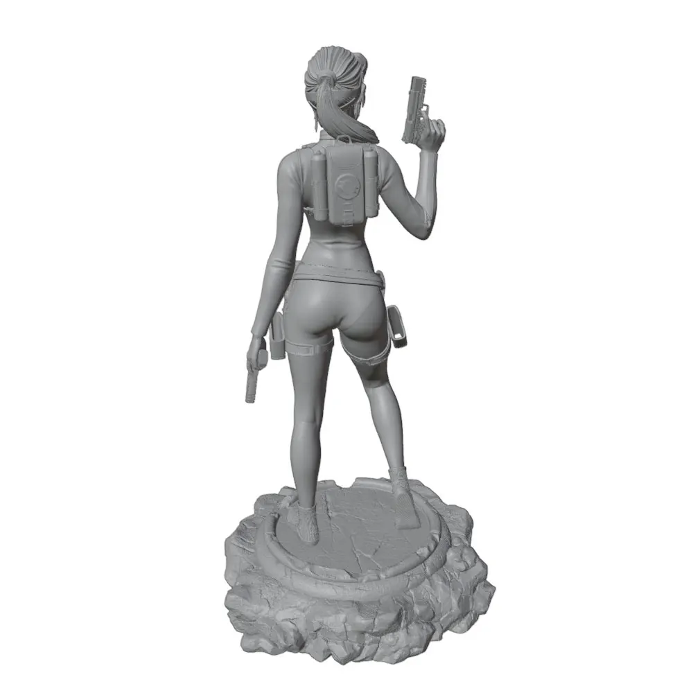 Figura de guerrera resina 3D DIY para decorar gatos y perros - imagen 4
