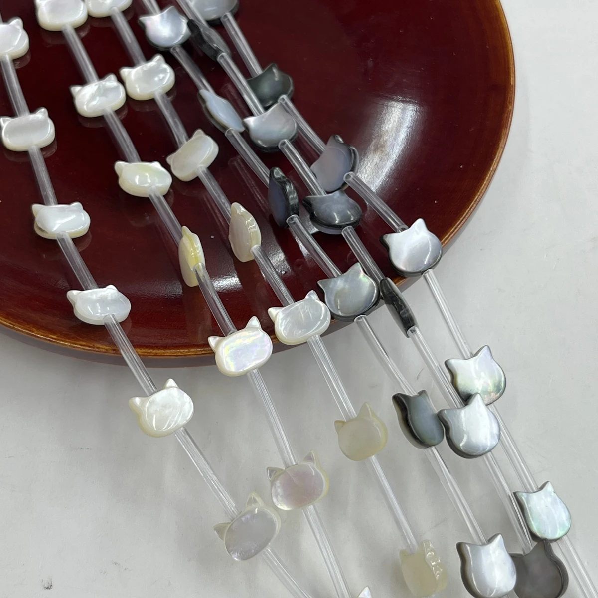 

10mm Fine Natural Freshwater Shells Small Cat Heads Beads Jewelry Making DIY Necklace Bracelet Earrings Accessory Wedding Women