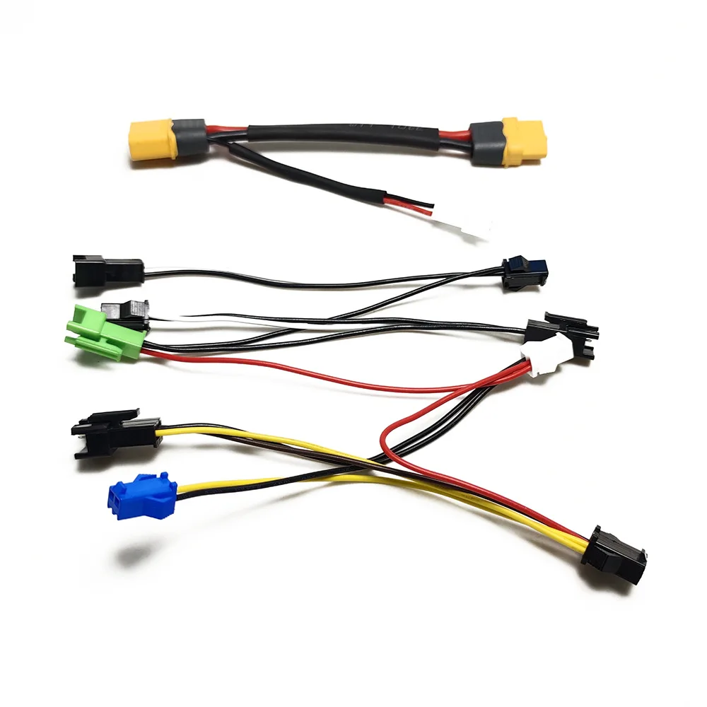 Bicycle light group transfer cable XT60 power supply to headlight cable front and rear lights brake steering