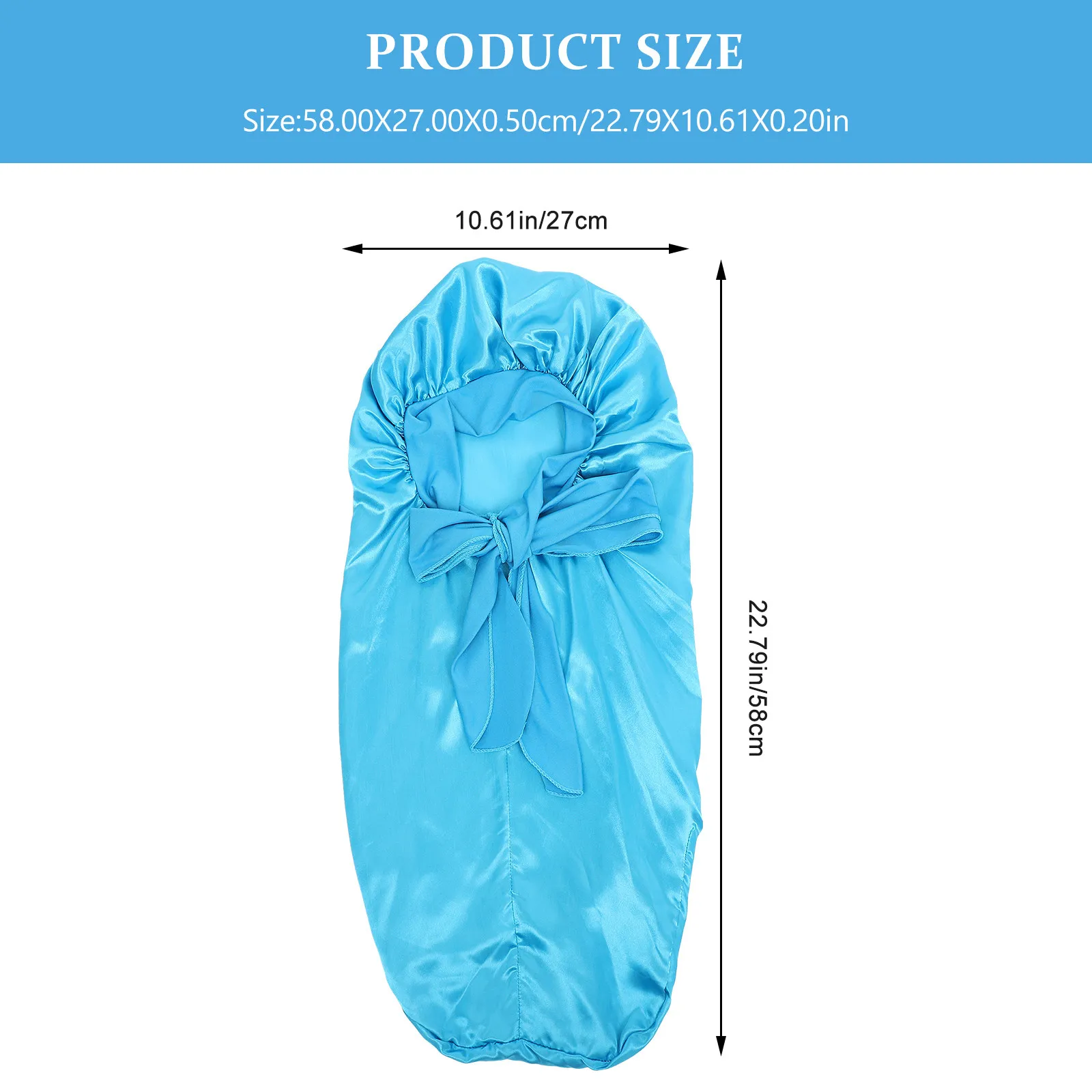 Long Tube Sleep Cap for Women Satin Hair Wrap Gentle on Hair Reduces Friction Keeps Style Intact Cool in Summer Warm in Winter