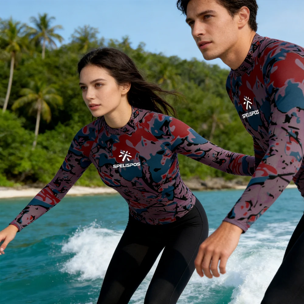 

Long Sleeve Men's and Women's Surfing Clothing Lightweight Swimming Shirt UPF50+ Sportswear Top for Water Sport Touring Fishing