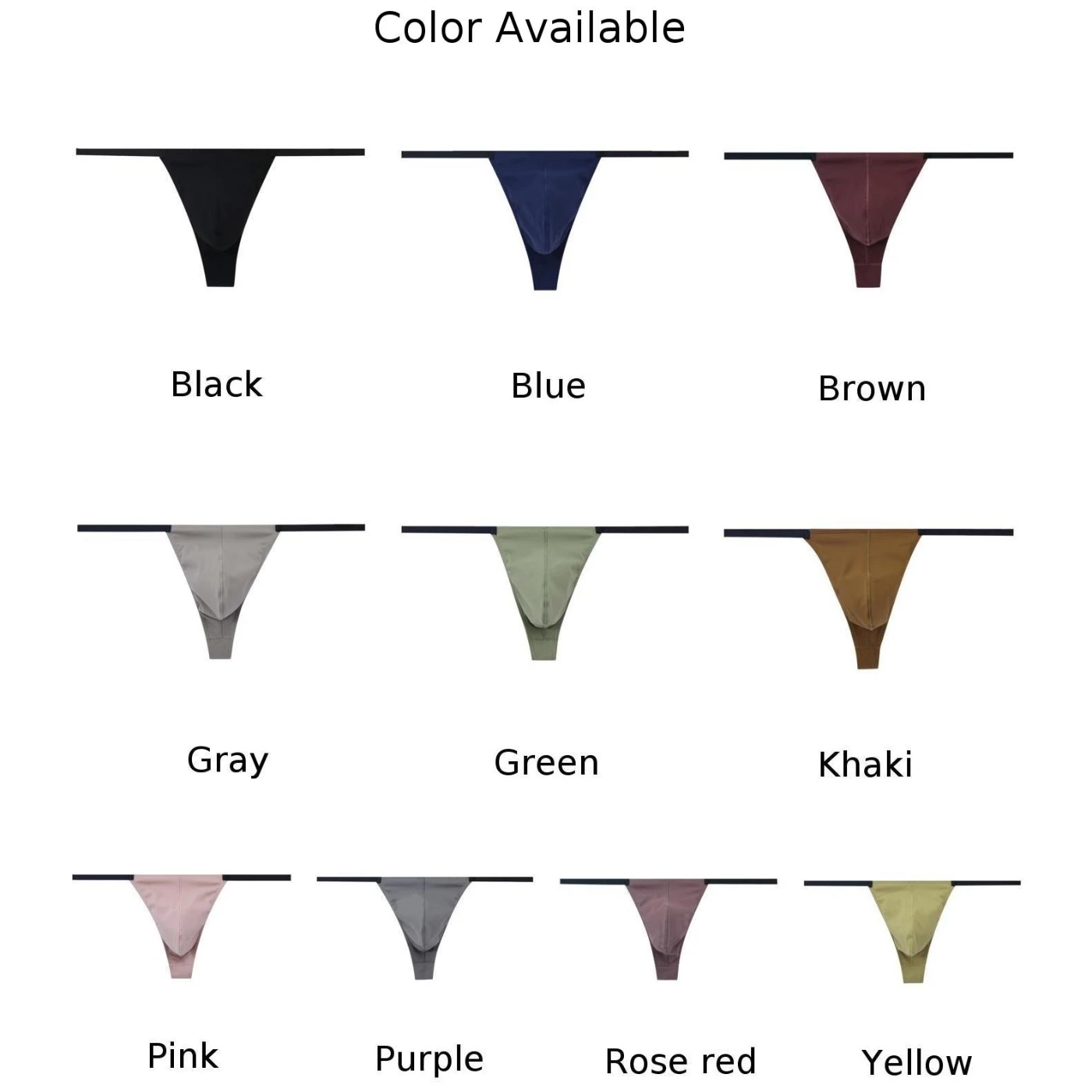 Męskie stringi premium, majtki typu T-back, seksowna bielizna z niskim stanem, slipy z kieszonką, idealne do wszystkich rozmiarów.