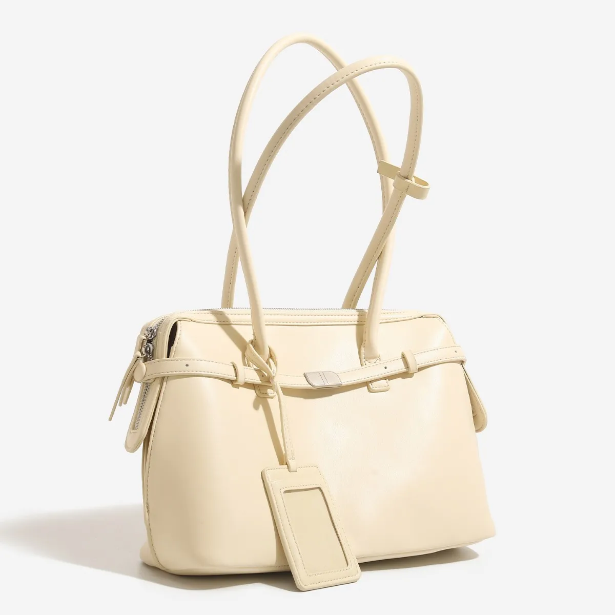 

2025 Large-capacity Cowhide Textured Tote Bag Versatile Portable Niche Commuter Fashion Shoulder Armpit Bag