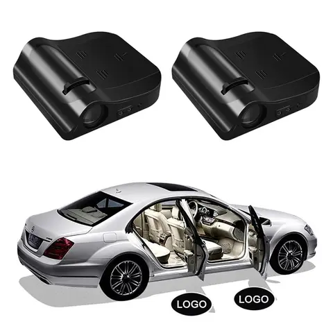 2PCS Universal Led Car Door Welcome Laser Projector Logo Ghost Shadow Night Lights Courtesy Lamp Car Accessories Kits Wireless