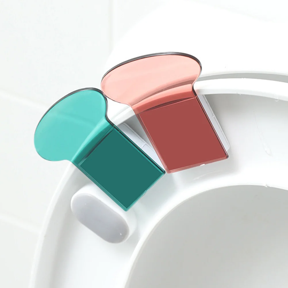

6Pcs Toilet Seat Cover Lifter Strong Durable Elegant Bathroom Accessory No Touch Design Toilet Cover Lifter Bathroom Supplies