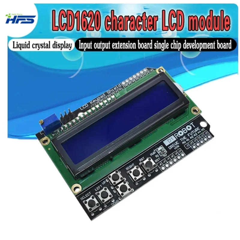 

1PCS LCD Keypad Shield LCD1602 LCD 1602 Module Display For Arduino ATMEGA328 ATMEGA2560 raspberry pi UNO blue screen