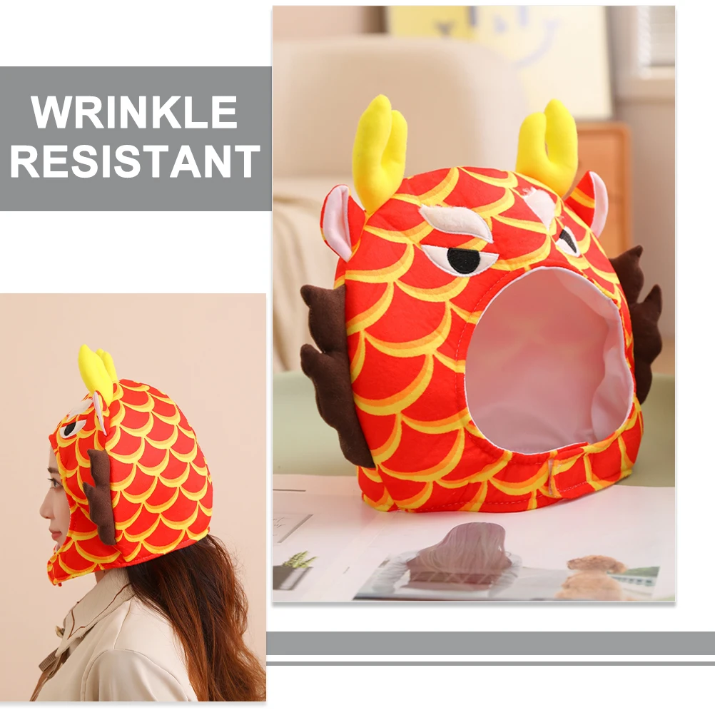 

Dragon Faucet Hat Christmas Costumes Cosplay Head Cartoon Colorful Pp Cotton