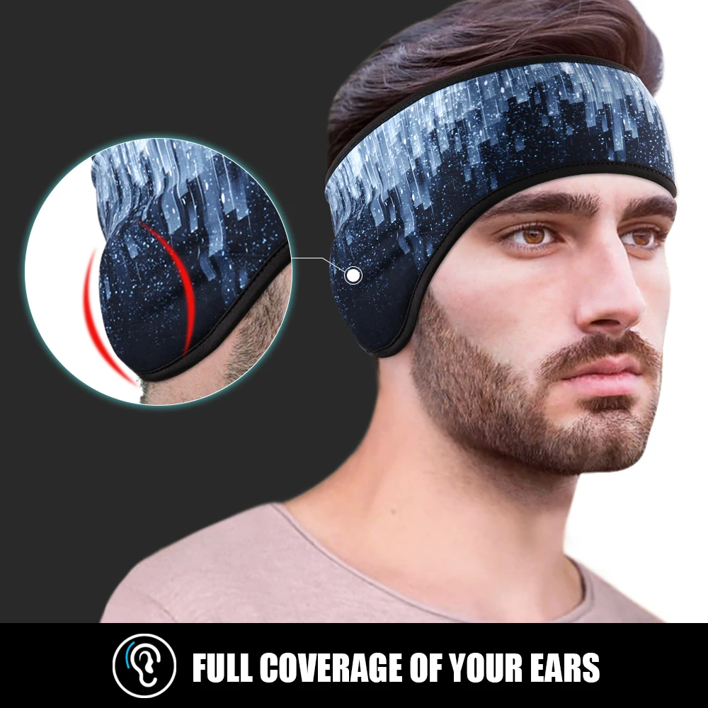 Winter Thermal Sports Headband Ear Warmer Running Sweatband Men Women Fleece Skiing Outdoor Hairband Headscarf Hair Accessories