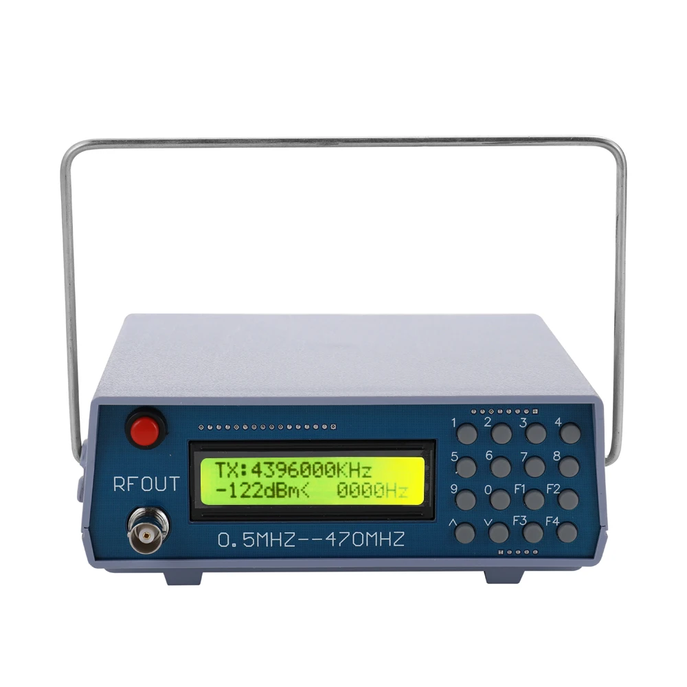 0.5MHz-470MHz RF Signal Generator High Accuracy Tester Analog Digital CTCSS Function For FM Radio Walkie-talkie Debugging Tools