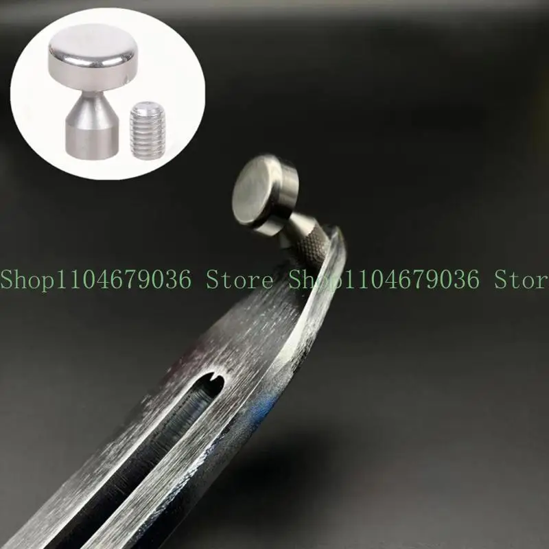 

652F PaintlessCar Body Dent Tap Down Pad Titaniums Alloys Hammer Replacement Head Tip