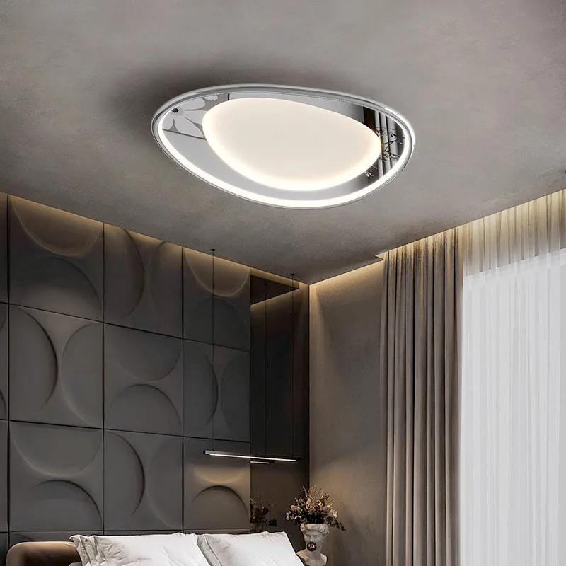 

Modern LED Ceiling Light For Study Living Room Bedroom New Home Decor Kitchen Luminaria Lustre Indoor Lighting Fixtures Chrome