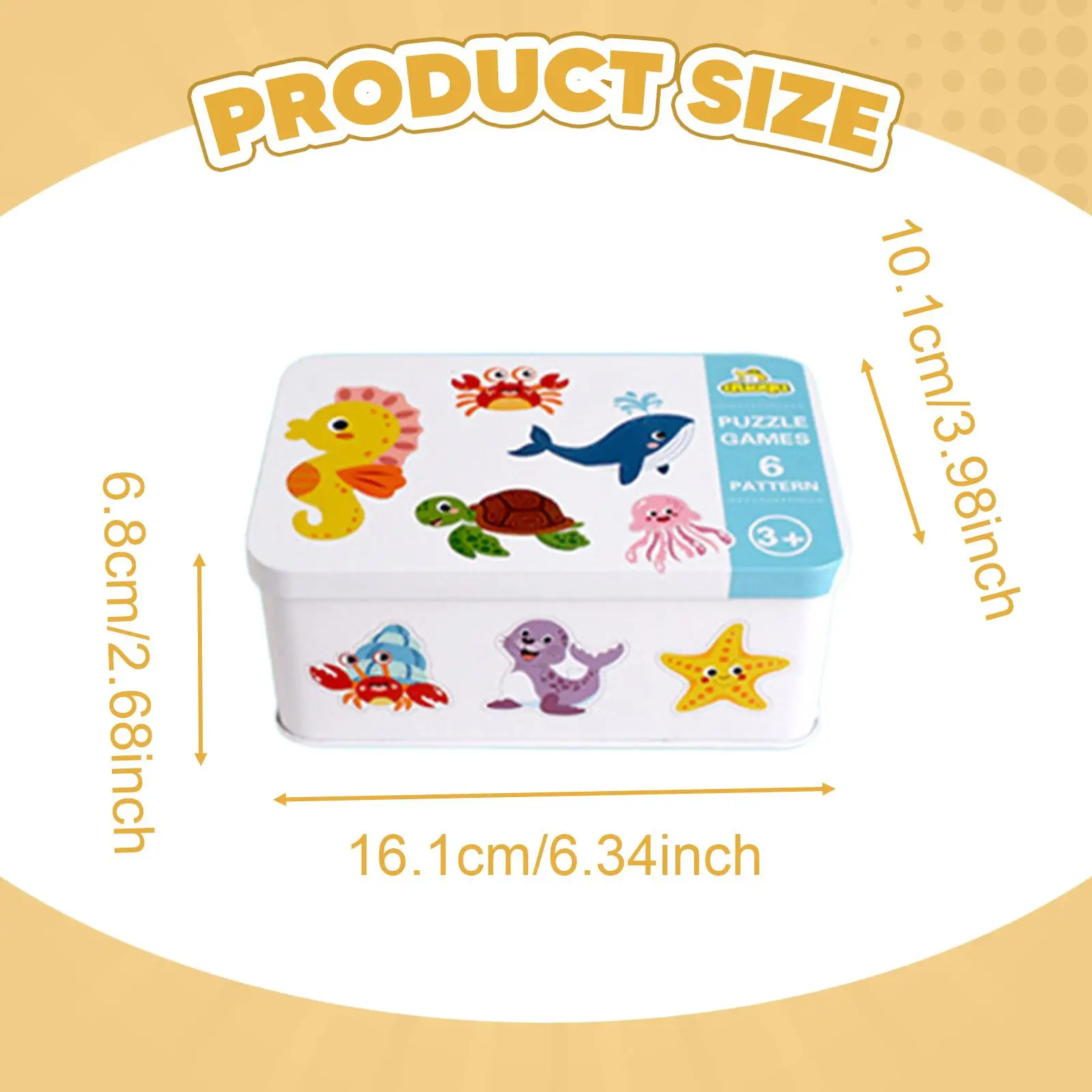 Matching Cartoon Puzzles 2-5 Years Old Cognitive Development Educational Toy