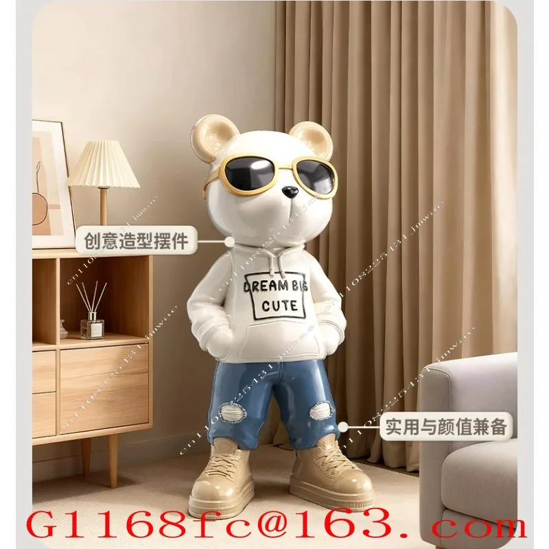 violent bear landing large ornament bluetooth audio piggy bank living room TV cabinet next to home decoration