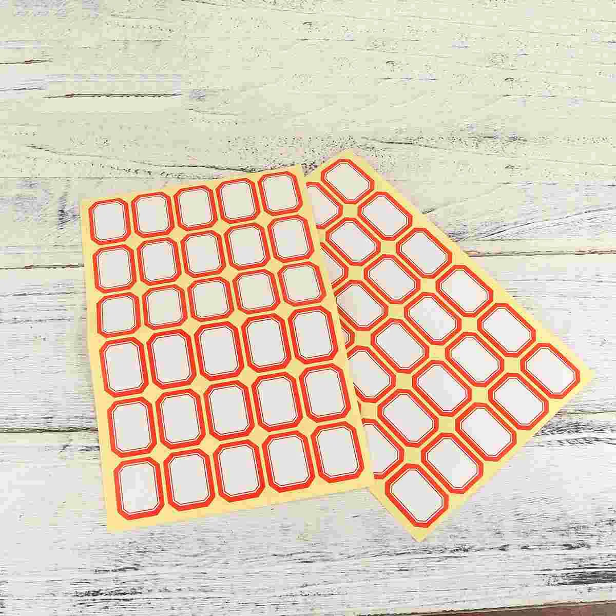 10 Sheets Customize Stickers Adhesive Name Tag Classification Label Handwriting Labels