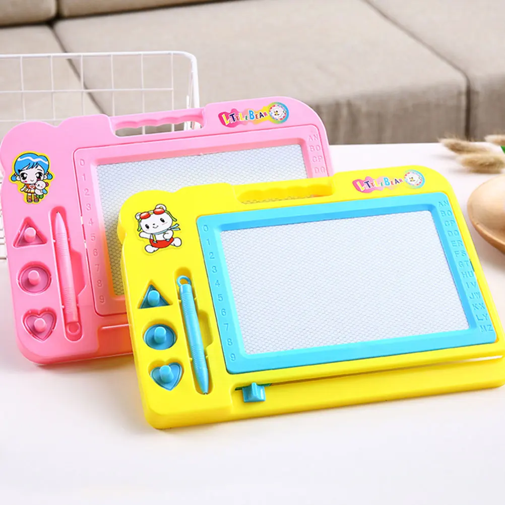 

Magnetic Drawing Board Easel Puzzles Plastic Jigsaw Kids Toddler Toys Educational Learn Math Shape Color Letters Numbers
