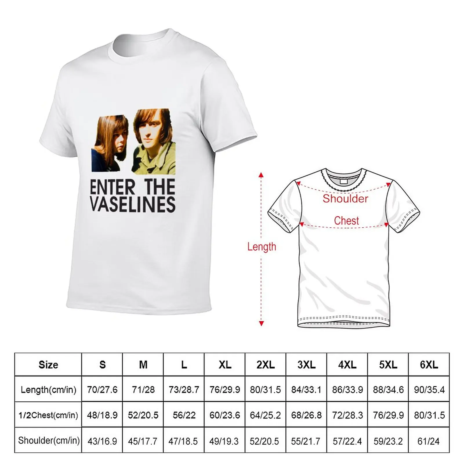 New Enter The Vaselines T-Shirt korean fashion Oversized t-shirt black t shirts for men